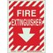 Brady Fire Extinguisher Sign, 7 in Height, 5 in Width, Polyester, Rectangle, English 73660 - alternate 1